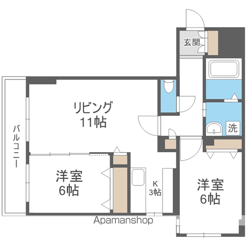 ラディア山鼻の間取り写真