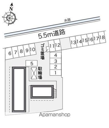 レオパレスコンチェルト[1K/20.28m2]の配置図