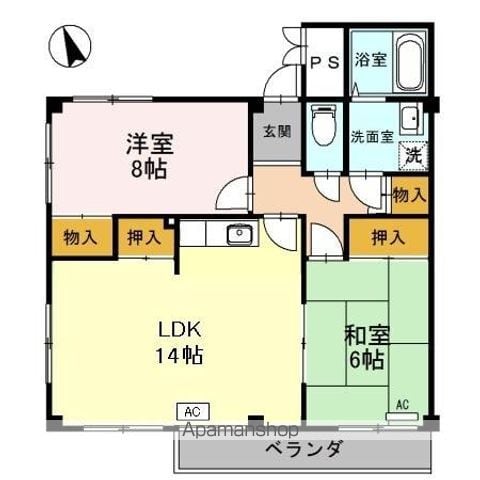 メゾン嵐山の間取り写真