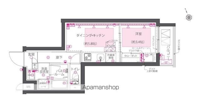 【ＺＯＯＭ西早稲田の間取り】