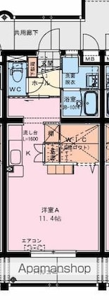 宮崎フェニックスマンション[1R/31.2m2]の間取図