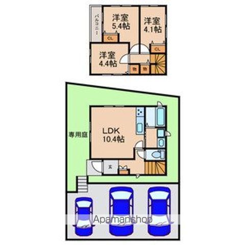 ＧＫタウン５号棟の間取り