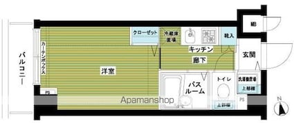 トーシンフェニックス高円寺クアトロ[1K/20.52m2]の間取図