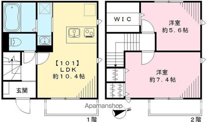 プレジール・Ｙ[2LDK/61.24m2]の間取図