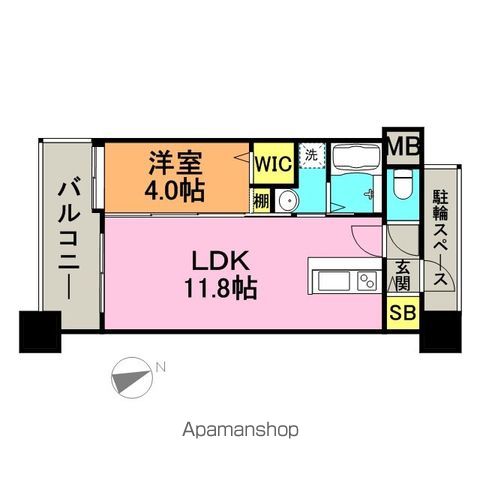 【アポロ久留米東（旧サムティ久留米東町）の間取り】