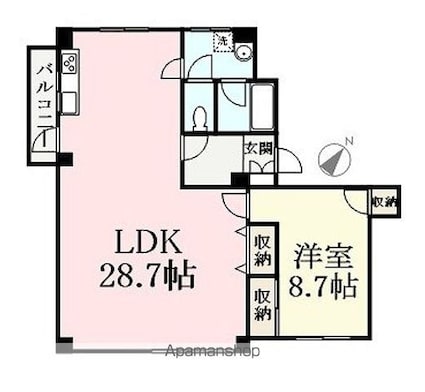 コーポＩＳＨＩＢＡ[1LDK/72.9m2]の間取図