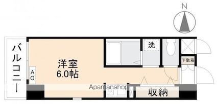 ＲｅＸＩＳ塩上（レクシスシオガミ）[1R/22.23m2]の間取図
