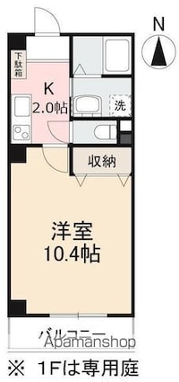 フィネス百恵[1K/32.04m2]の間取図