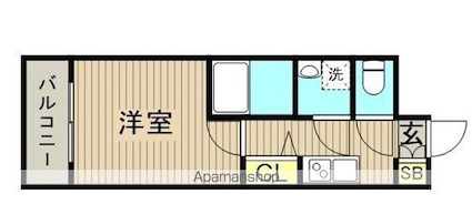 ＡＺＥＳＴ柴又[1K/21.46m2]の間取図