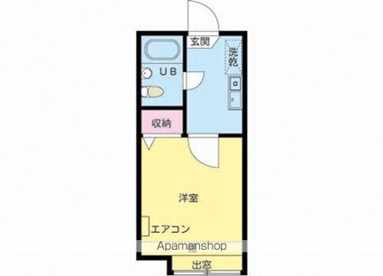 アネックスⅢＢ[1K/16m2]の間取図