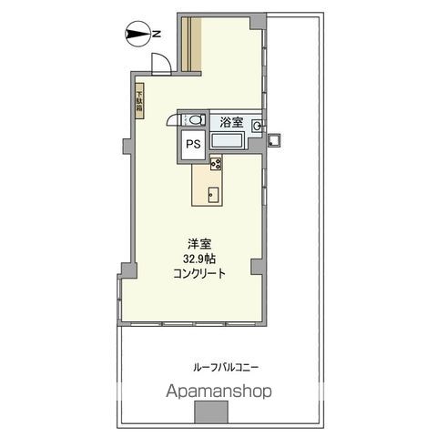 マンション市ケ谷の間取り写真