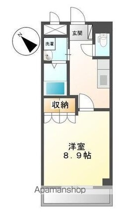 ブエナビスタ　[1K/30.96m2]の間取図