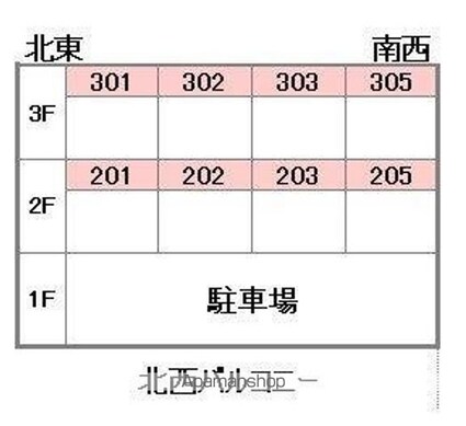 Ｅ’ｓ　ＦＬＡＴＳ[1R/18.62m2]の配置図