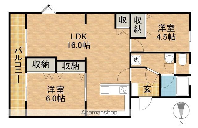 マンション桃の里の間取り写真