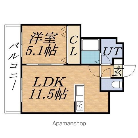 レジディア北三条の間取り写真