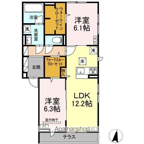 CRASPEDIAの間取り写真