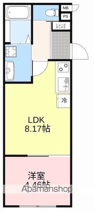 Ｌｅ　ｐｒｉｎｔｅｍｐｓ[1LDK/30.43m2]の間取図