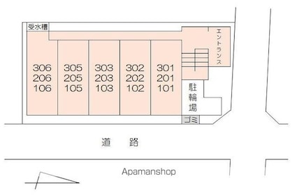 コンフォール・メゾン[1K/26.25m2]の配置図