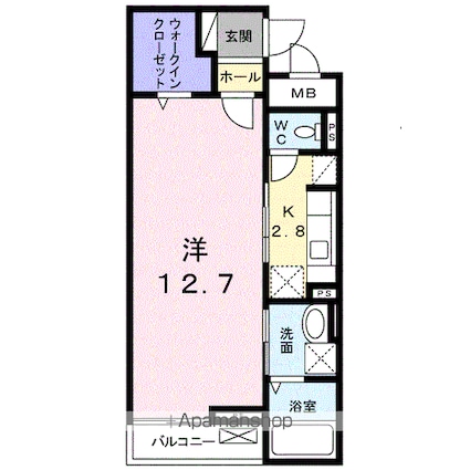 メゾン千代田[1K/39.32m2]の間取図