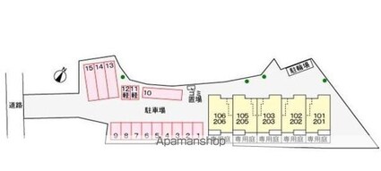 カーサ　サンリット[2DK/45.89m2]の配置図