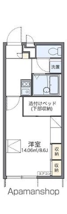 レオパレスＫ＆Ｒ[1K/23.18m2]の間取図