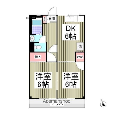 レスポワールの間取り写真
