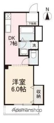 サニーハイツ松島[1DK/28m2]の間取図