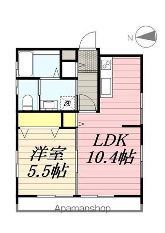 【武蔵野市西久保のマンションの間取り】