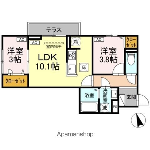 【（仮）ＤーＲＯＯＭ四つ木１丁目の内装3】