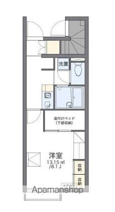 レオパレスアイアイ[1K/23.61m2]の間取図