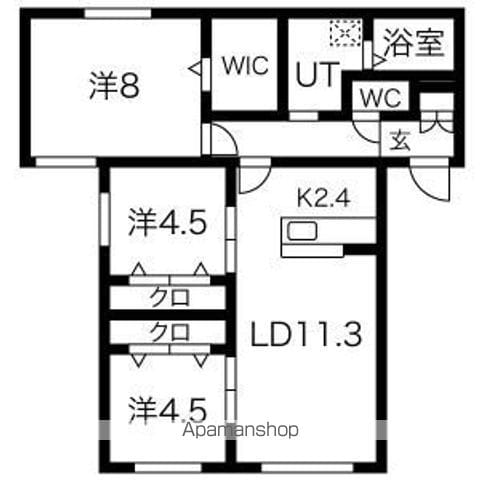 GROVE E MARUYAMAの間取り写真