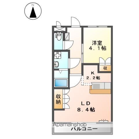 【和歌山市布施屋のアパートの間取り】