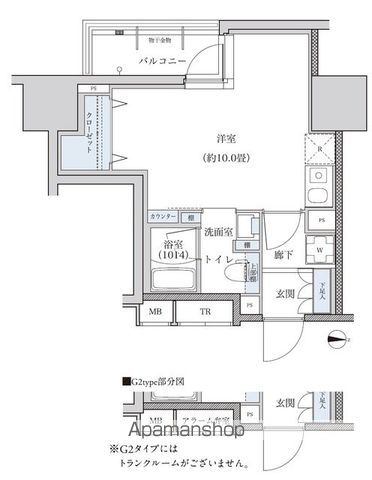 パークアクシス新栄の間取り写真