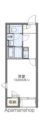 レオネクストグランヴィアⅤ[1K/26.09m2]の間取図