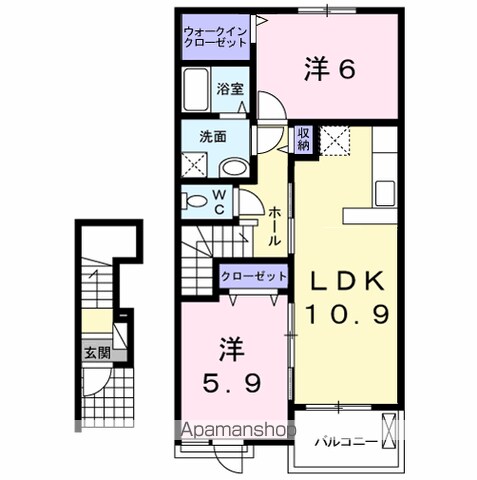 【シャン・アルカンシエルⅡの間取り】