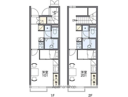 レオパレスヴィクトワールⅠ[1K/23.61m2]の間取図