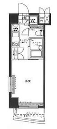 ルーブル早稲田[1K/20.13m2]の間取図