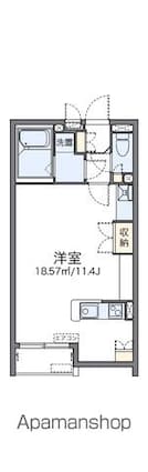 レオネクストＦＵＴＡＢＡ[1R/31.76m2]の間取図