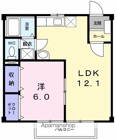 【武蔵村山市学園のアパートの間取り】