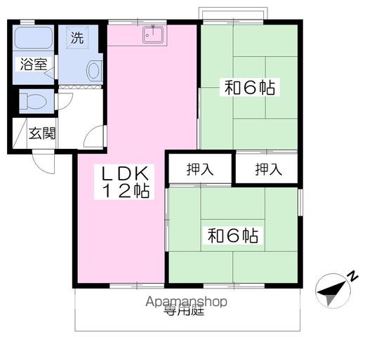 【セジュール平田台Ｂの間取り】