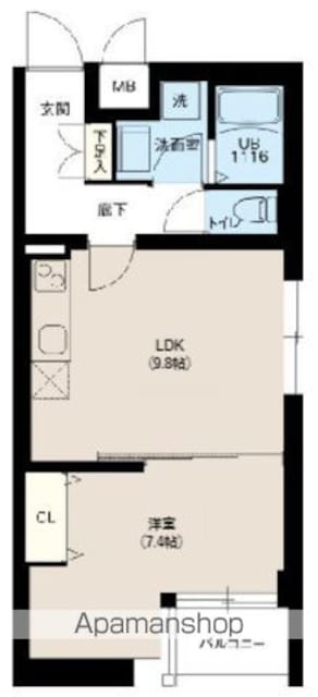 レオーネ成増駅前[1LDK/41.16m2]の間取図
