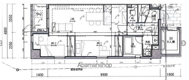 【ＭＯＤＥＲＮ　ＰＡＬＡＺＺＯ赤坂ＮＥＵＲＯの間取り】