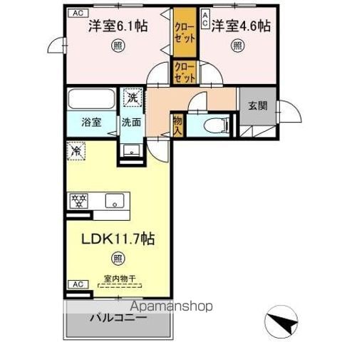 CIEL A棟の間取り写真