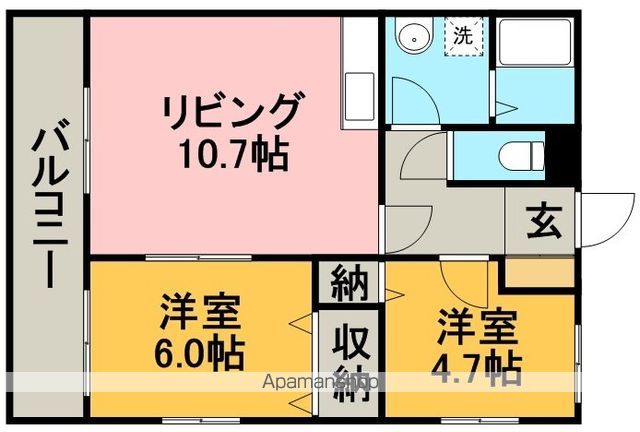 グランディール北宮の間取り写真