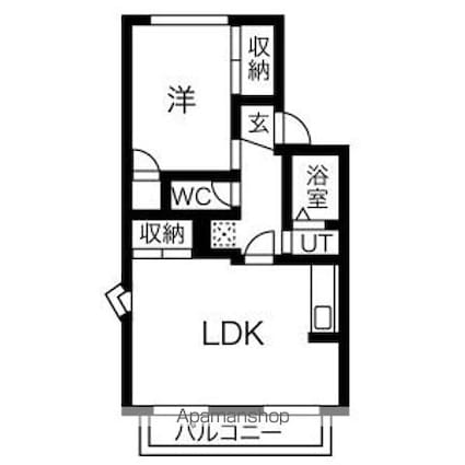 スペースＴ・Ｋ[1LDK/39.22m2]の間取図