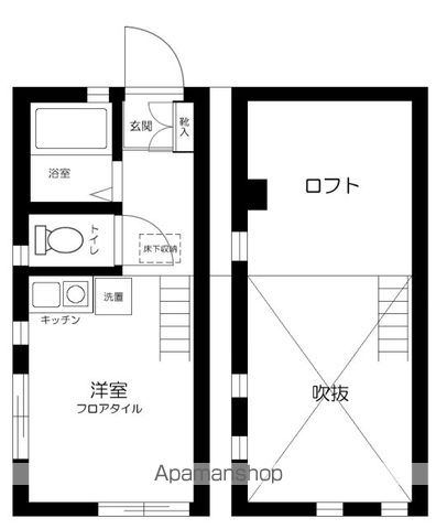 横浜市神奈川区白幡南町のアパートの間取り