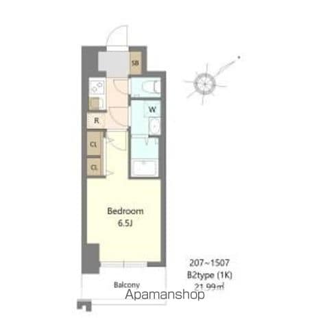 SーRESIDENCE堺BLAZEの間取り写真