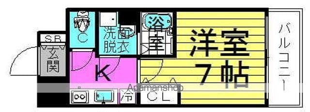 レジュールアッシュ梅田北の間取り写真