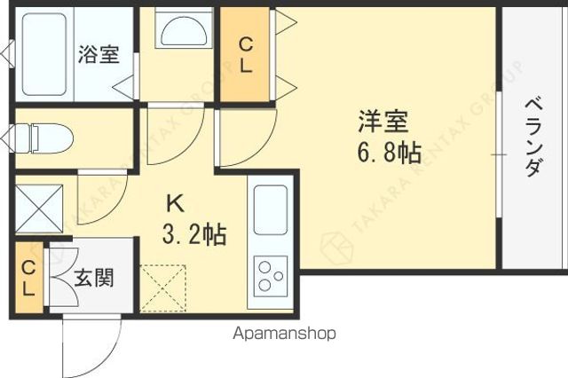 スリール萱島東の間取り写真