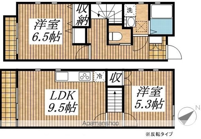 【国分寺市戸倉のアパートの間取り】